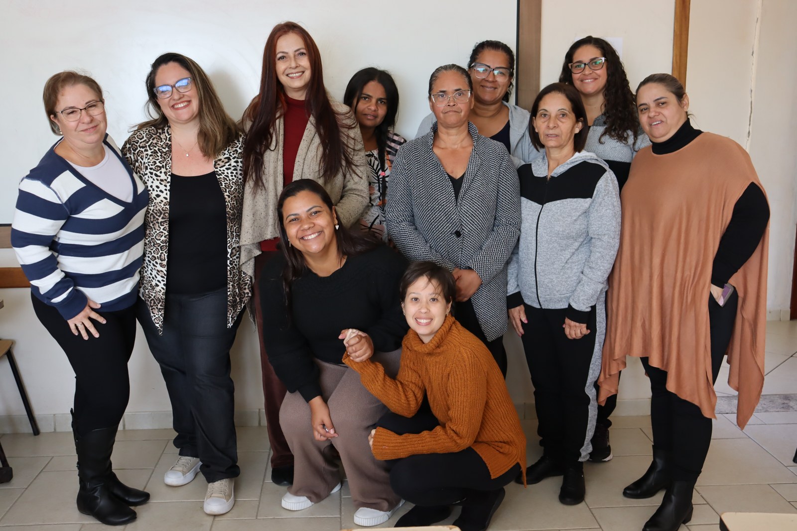 Participantes do projeto Tear dos Saberes reunidas no Instituto Nanquin