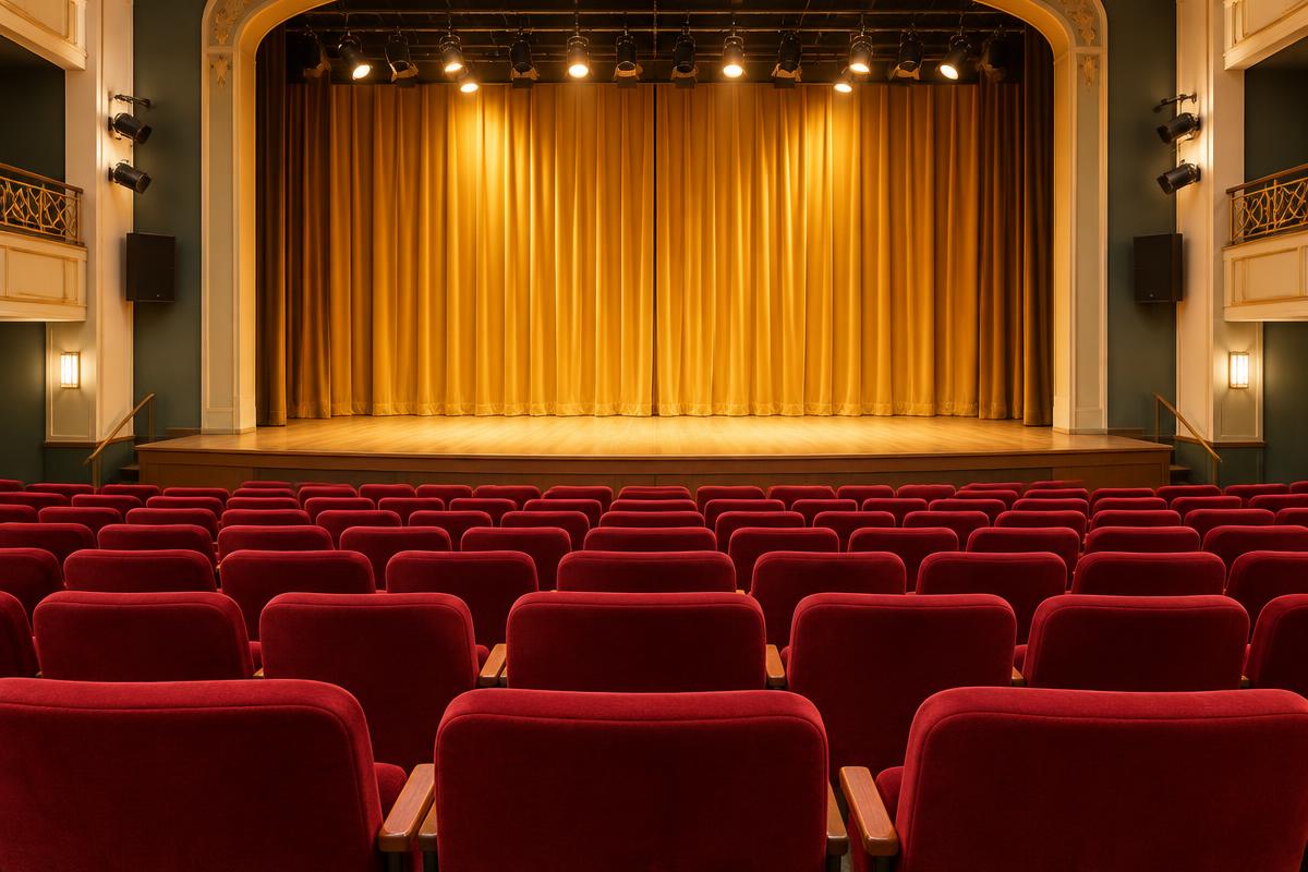 Palco e plateia de um teatro — imagem ilustrativa